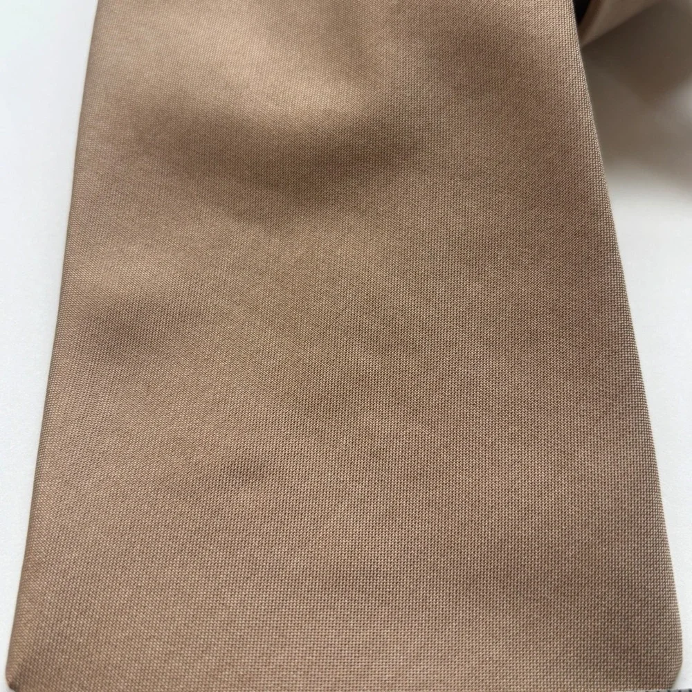 Lands End Tie Beige Tan 100% Silk Classic USA Normcore Minimalist